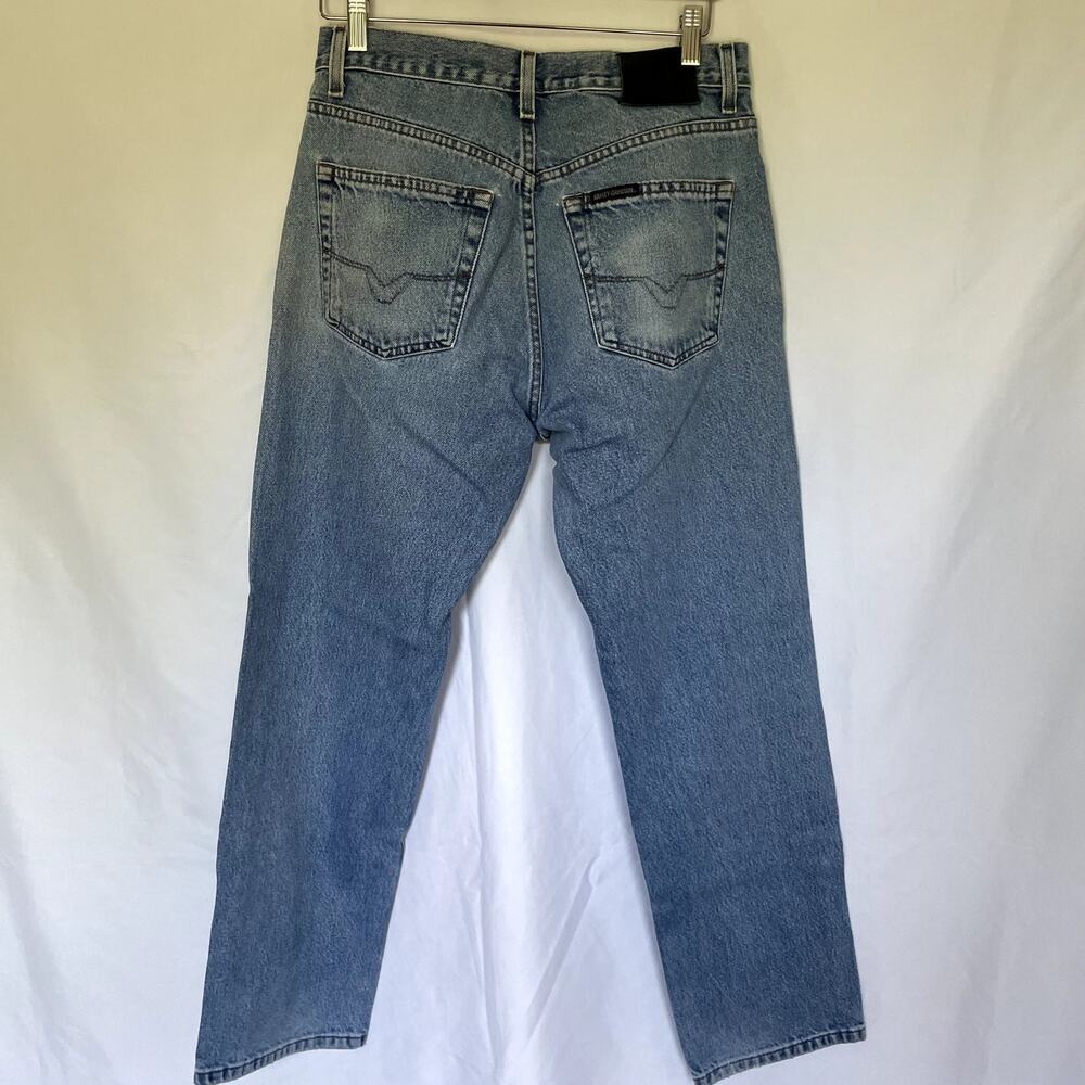 Harley Davidson genuine motorclothes jeans cotton men's size 32 x 30 pockets - Picture 10 of 11